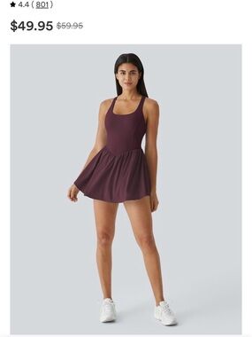 HALARA Breezeful™ Corset 2-in-1 Pocket Mini Quick Dry Flowy Active Dress Sz Med